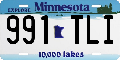MN license plate 991TLI