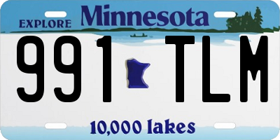 MN license plate 991TLM