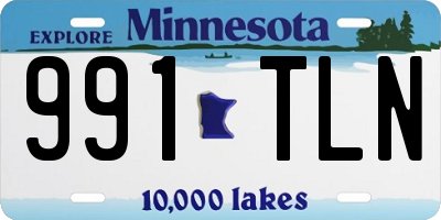 MN license plate 991TLN