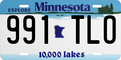 MN license plate 991TLO