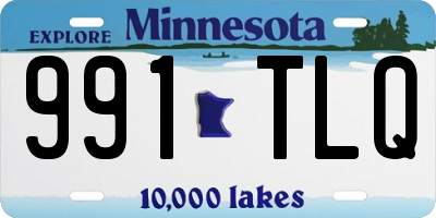 MN license plate 991TLQ