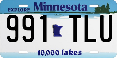 MN license plate 991TLU