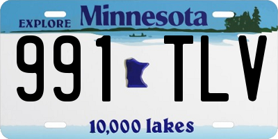 MN license plate 991TLV