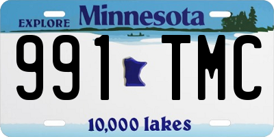 MN license plate 991TMC