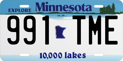 MN license plate 991TME