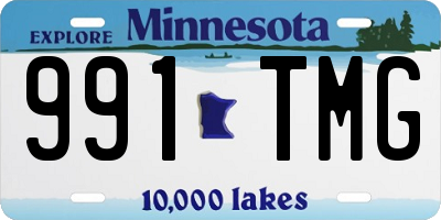 MN license plate 991TMG