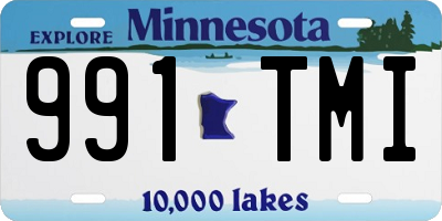 MN license plate 991TMI