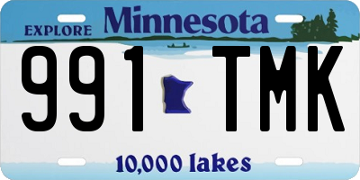 MN license plate 991TMK