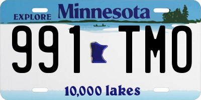 MN license plate 991TMO