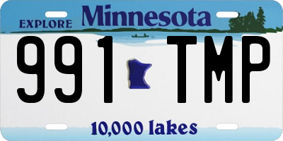 MN license plate 991TMP