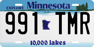 MN license plate 991TMR