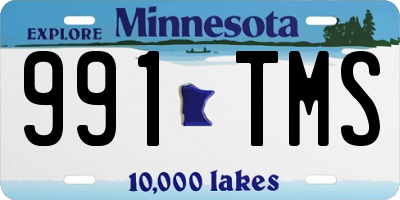 MN license plate 991TMS