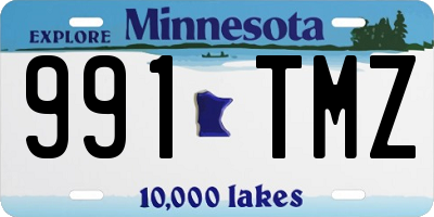 MN license plate 991TMZ
