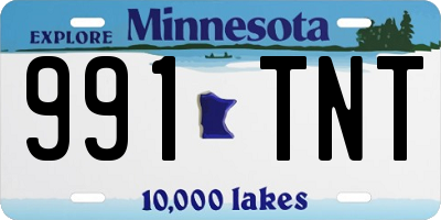 MN license plate 991TNT