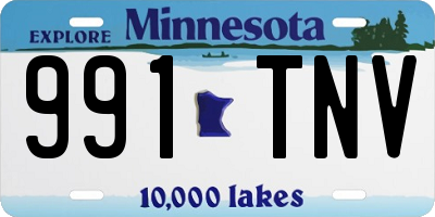 MN license plate 991TNV