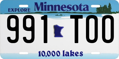 MN license plate 991TOO