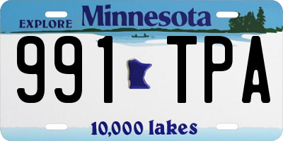 MN license plate 991TPA