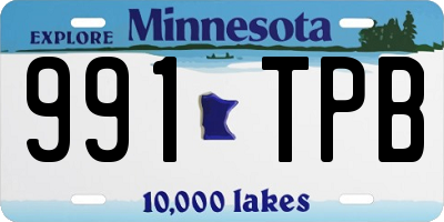 MN license plate 991TPB