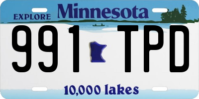 MN license plate 991TPD