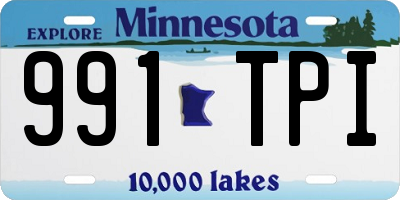 MN license plate 991TPI