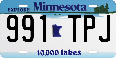 MN license plate 991TPJ