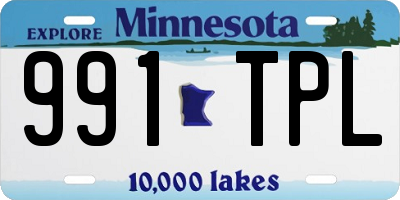 MN license plate 991TPL