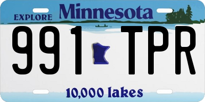 MN license plate 991TPR