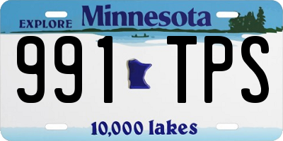 MN license plate 991TPS