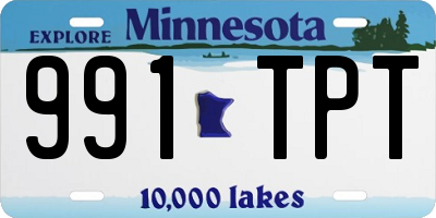MN license plate 991TPT
