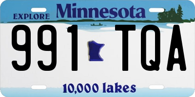 MN license plate 991TQA