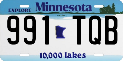 MN license plate 991TQB