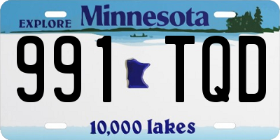 MN license plate 991TQD