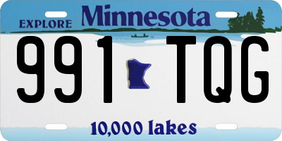 MN license plate 991TQG