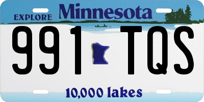 MN license plate 991TQS