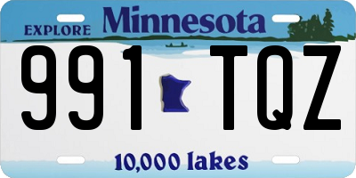 MN license plate 991TQZ