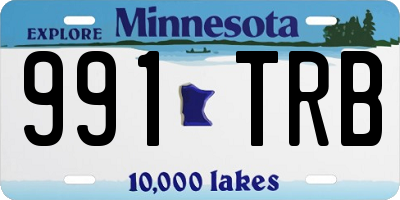 MN license plate 991TRB