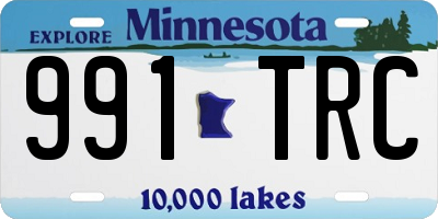 MN license plate 991TRC
