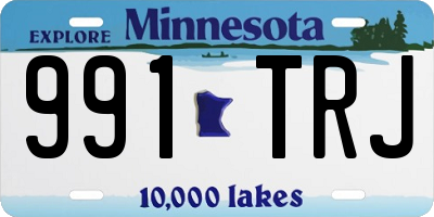 MN license plate 991TRJ