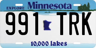 MN license plate 991TRK