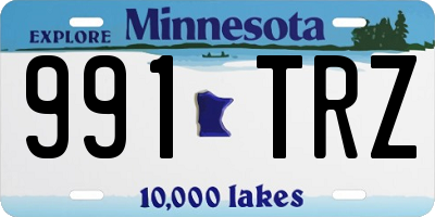 MN license plate 991TRZ
