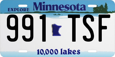 MN license plate 991TSF