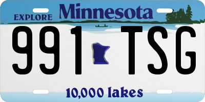 MN license plate 991TSG