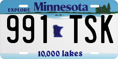 MN license plate 991TSK