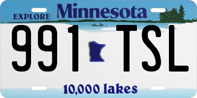 MN license plate 991TSL