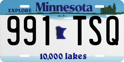 MN license plate 991TSQ