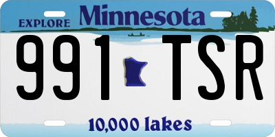 MN license plate 991TSR