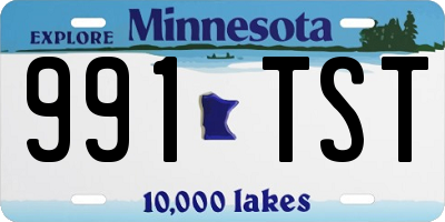 MN license plate 991TST
