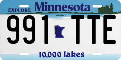 MN license plate 991TTE