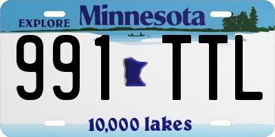 MN license plate 991TTL