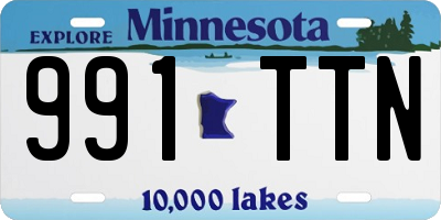 MN license plate 991TTN